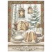 Набор рисовой бумаги для декупажа Stamperia Mini DFSA6X10 "White Christmas" рождественский, А6, 8 листов